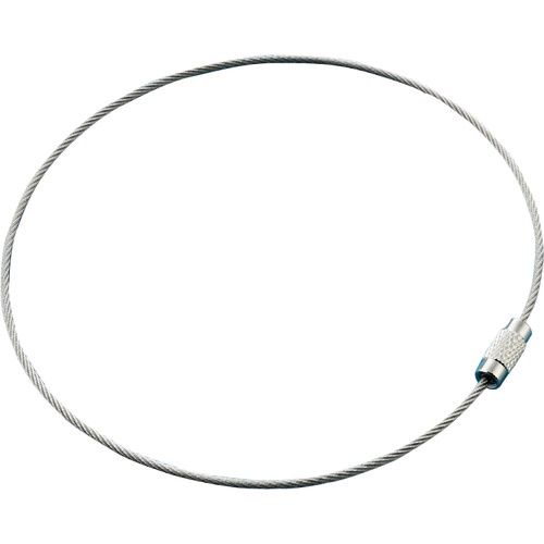 日本緑十字社　ワイヤリング（キーワイヤ）　金具２５　１．５φ　×３００ｍｍ　ステンレス製　１３７２５０　１組（１０個）1