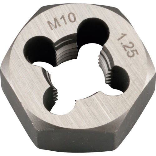 イチネンアクセス　六角ダイス　Ｍ１０×１．２５ｍｍ　六角サイズ２１ｍｍ（合金工具鋼）　２２２３９　１本1