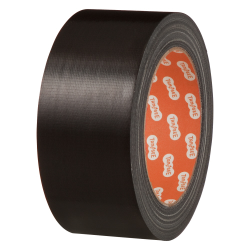 【たのめーる】TANOSEE 布テープ(カラー) 50mm×25m 黒 1巻の通販