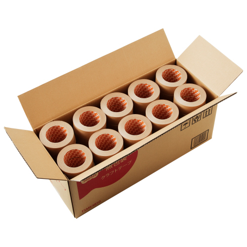 たのめーる】TANOSEE 無包装クラフトテープ 48mm×50m 厚み約0.14 たのめーる】TANOSEE 無包装クラフトテープ 48mm×50m 厚み約0.14