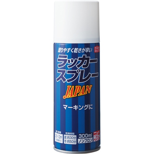 ニッペホームプロダクツ　ラッカースプレー　ＪＡＰＡＮ　３００ｍＬ／本　ホワイト　０１　１セット（１２本）1