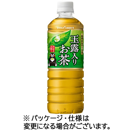 ポッカサッポロ　玉露入りお茶　６００ｍｌ　ペットボトル　１セット（４８本：２４本×２ケース）1