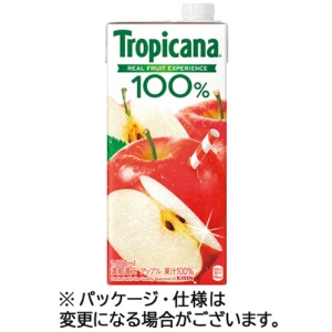キリンビバレッジ　トロピカーナ　１００％ジュース　アップル　１Ｌ　紙パック　１ケース（６本）1