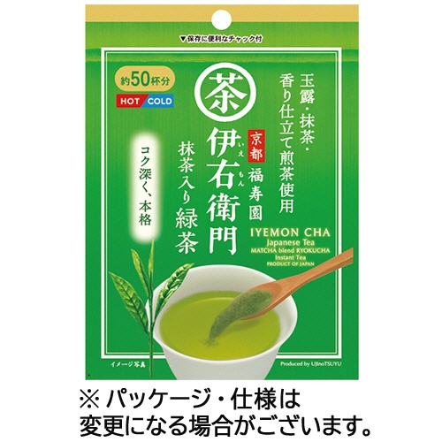 宇治の露製茶　伊右衛門　抹茶入インスタント緑茶　４０ｇ　１セット（６パック）1