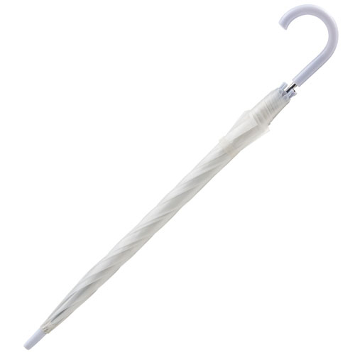 【クリックで詳細表示】アイ・フィット ワンタッチジャンプ傘 65cm 乳白 1セット(6本) KA-65W