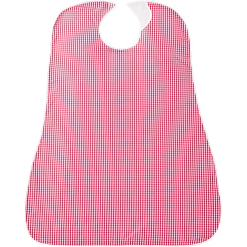カネモ商事　ＬＯｒ食事用エプロン　ギンガムチェックレッド　１セット（５枚）1