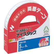 たのめーる】ニチバン ナイスタック 再生紙両面テープ 小巻 5mm たのめーる】ニチバン ナイスタック 再生紙両面テープ 小巻 5mm