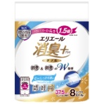 大王製紙　エリエール　消臭＋　トイレットティシュー　コンパクト　ダブル　芯あり　３７．５ｍ　しっかり香るフレッシュクリアの香り　１セット（６４ロール：８ロール×８パック）