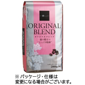 ウエシマコーヒー　オリジナルブレンド　レギュラー　２ｋｇ（粉）　１セット（８袋）1