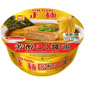 東洋水産　マルちゃん正麺　カップ　芳醇こく醤油　１セット（２４食：１２食×２ケース）1