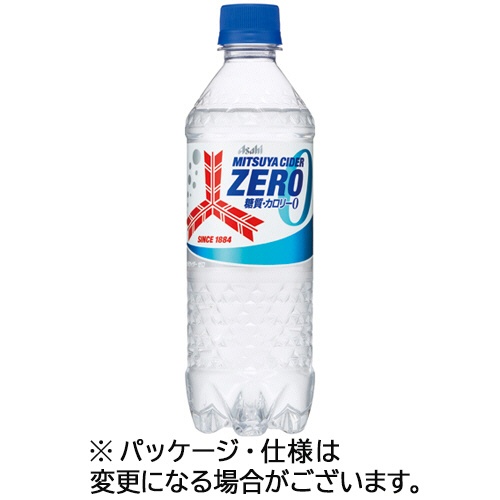 アサヒ飲料　三ツ矢サイダー　ＺＥＲＯ　５００ｍＬ　ペットボトル　１ケース（２４本）1