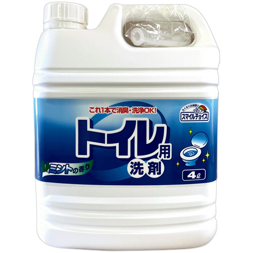 たのめーる】ミツエイ スマイルチョイス トイレ用洗剤 業務用 4L 1
