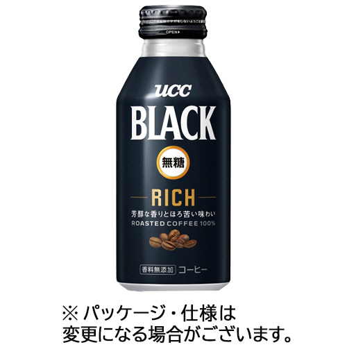 たのめーる】UCC BLACK 無糖 RICH 375g リキャップ缶 1ケース(24