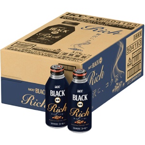 ＵＣＣ　ＢＬＡＣＫ　無糖　ＲＩＣＨ　３７５ｇ　リキャップ缶　１ケース（２４本）2