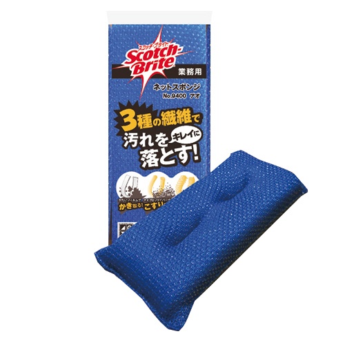 ３Ｍ　スコッチ・ブライト　ネットスポンジ　Ｎｏ．９４００　ブルー　１セット（１０個）1