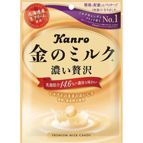 カンロ　金のミルクキャンディ　８０ｇ／袋　１セット（６袋）1