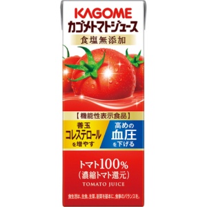 カゴメ　トマトジュース　食塩無添加　２００ｍｌ　紙パック　１セット（２４本）1