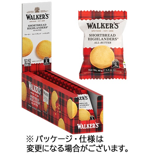 ウォーカー　ショートブレッド　ハイランダー　１セット（２４枚：２枚×１２パック）1