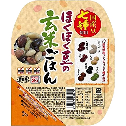 越後製菓　ほくほく豆の玄米ごはん　１５０ｇ／食　１セット（１２食）1