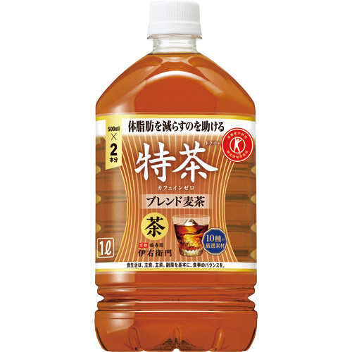 【クリックでお店のこの商品のページへ】サントリー 伊右衛門 特茶 カフェインゼロ 1L ペットボトル 1ケース(12本) 270244