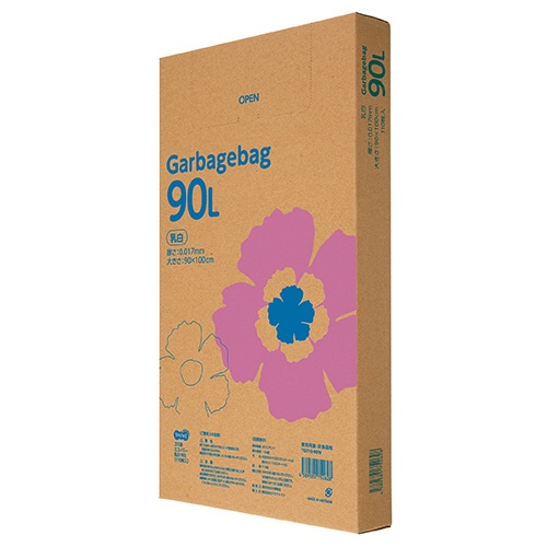 ＴＡＮＯＳＥＥ　ゴミ袋エコノミー　乳白半透明　９０Ｌ　ＢＯＸタイプ　１セット（５５０枚：１１０枚×５箱）1