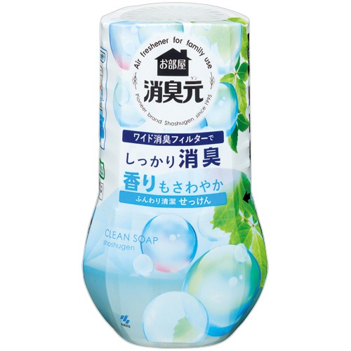 小林製薬　お部屋の消臭元　ふんわり清潔せっけん　４００ｍＬ　１セット（３個）1