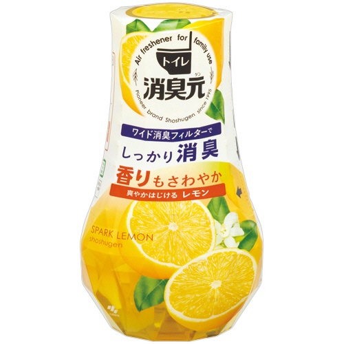 小林製薬　トイレの消臭元　爽やかはじけるレモン　４００ｍＬ　１セット（３個）1