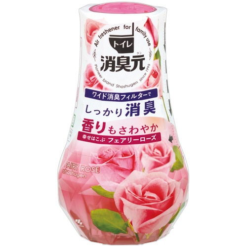 小林製薬　トイレの消臭元　幸せはこぶフェアリーローズ　４００ｍＬ　１セット（３個）1