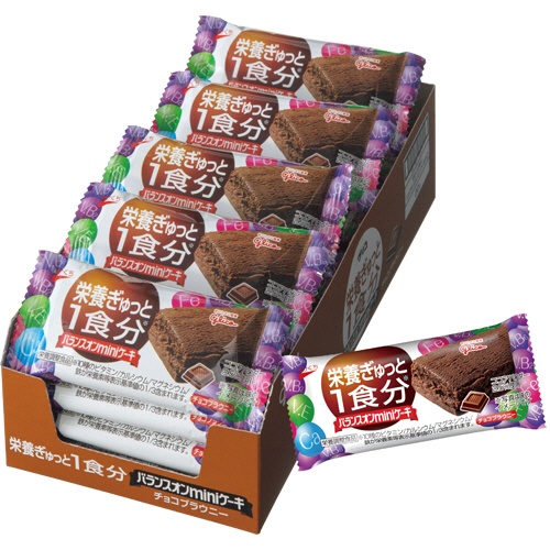 江崎グリコ　バランスオンｍｉｎｉケーキ　チョコブラウニー　１セット（６０個：２０個×３箱）1