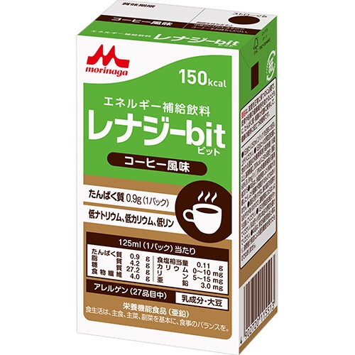 森永乳業クリニコ　レナジーｂｉｔ　コーヒー風味　１５０ｋｃａｌ　１２５ｍｌ　１セット（２４本）1