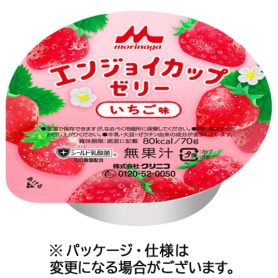 森永乳業クリニコ　エンジョイ　カップゼリー　いちご味　７０ｇ　１セット（２４個）