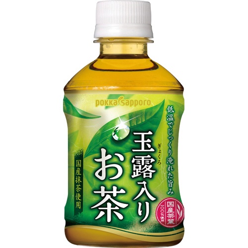 ポッカサッポロ　玉露入りお茶　２７５ｍｌ　ペットボトル　１セット（４８本：２４本×２ケース）1