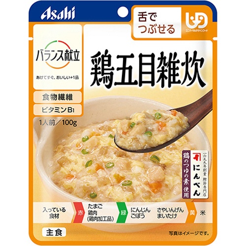 アサヒグループ食品　バランス献立　鶏五目雑炊　１００ｇ　１セット（２４パック）1