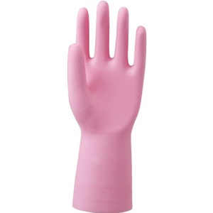 川西工業　天然ゴム手袋　中厚手　Ｍ　ピンク　＃２００５－Ｍ　１セット（１０双）1