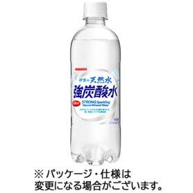 サンガリア　伊賀の天然水　強炭酸水　５００ｍｌ　ペットボトル　１ケース（２４本）