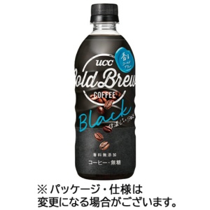 ＵＣＣ　ブラック　ＣＯＬＤ　ＢＲＥＷ（コールドブリュー）　無糖　５００ｍｌ　ペットボトル　１ケース（２４本）1