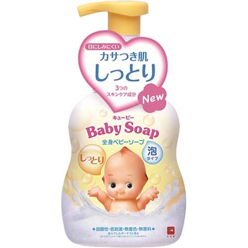 牛乳石鹸共進社　キューピー　しっとり全身ベビーソープ　泡タイプ　ポンプ付　４００ｍｌ　１セット（１２本）1