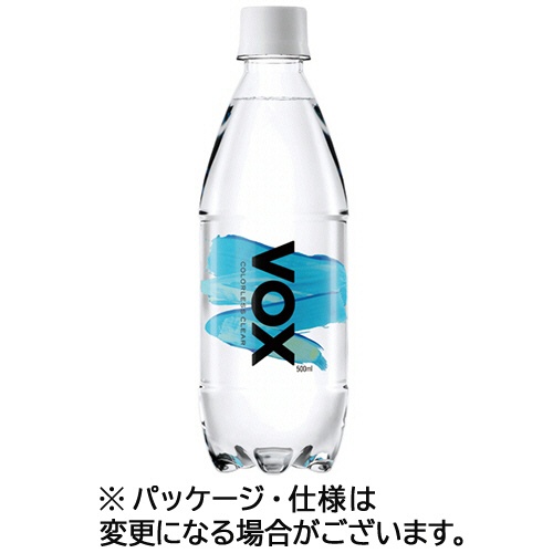 ヴォックス　強炭酸水　ストレート　５００ｍＬ　ペットボトル　１セット（７２本：２４本×３ケース）1