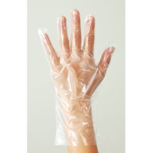 ジャパックス　外エンボスタイプ　ＬＤポリエチレン手袋　Ｍ　ＰＧＬ－０２　１セット（１０００枚：１００枚×１０パック）2