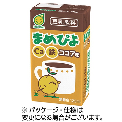マルサンアイ　まめぴよ　ココア味　１２５ｍＬ　紙パック　１ケース（２４本）1