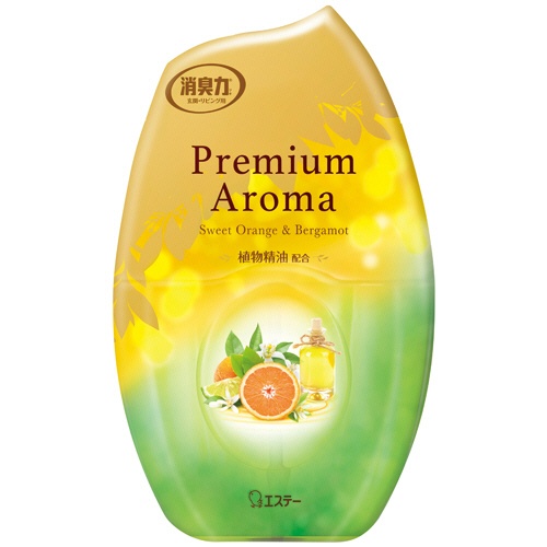 エステー　お部屋の消臭力　Ｐｒｅｍｉｕｍ　Ａｒｏｍａ　スイートオレンジ＆ベルガモット　４００ｍＬ　１セット（３個）1