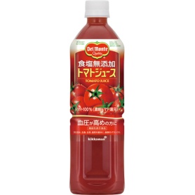 キッコーマン　デルモンテ　食塩無添加トマトジュース　９００ｇ　ペットボトル　１ケース（１２本）