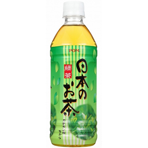 えひめ飲料　ＰＯＭ　日本のお茶（緑茶）　５００ｍｌ　ペットボトル　１ケース（２４本）1