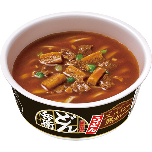 日清食品 どん兵衛 スパイシー豚カレーうどん 86g 12食 価格比較 価格 Com