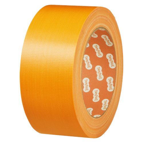 【クリックで詳細表示】TANOSEE 布テープ(カラー) 50mm×25m 黄 1セット(60巻) TSCC50YE