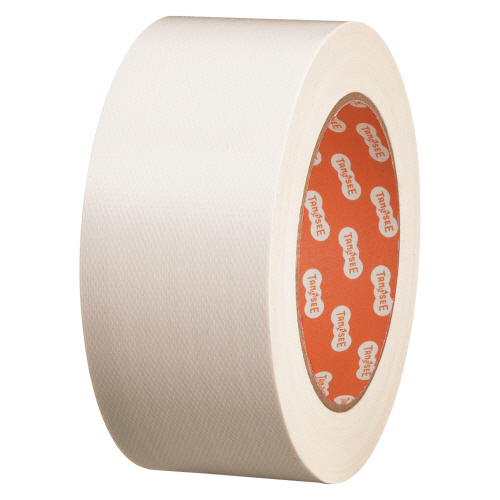 【クリックで詳細表示】TANOSEE 布テープ(カラー) 50mm×25m 白 1セット(60巻) TSCC50WH
