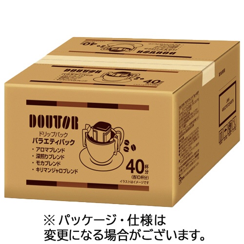 ドトールコーヒー　ドリップパック　香り楽しむバラエティパック　７ｇ　１セット（８０袋：４０袋×２箱）1