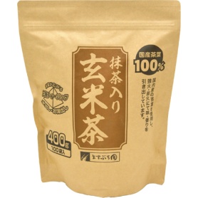 ますぶち園　オキロン　三角ティーバッグ　抹茶入玄米茶　１セット（５００バッグ：１００バッグ×５袋）
