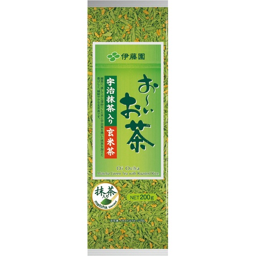 伊藤園　おーいお茶　宇治抹茶入り玄米茶　２００ｇ　１セット（３袋）1