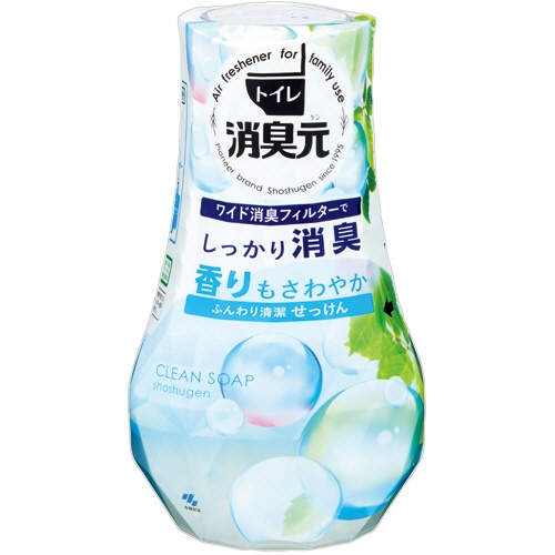 小林製薬　トイレの消臭元　ふんわり清潔せっけん　４００ｍＬ　１セット（５個）1